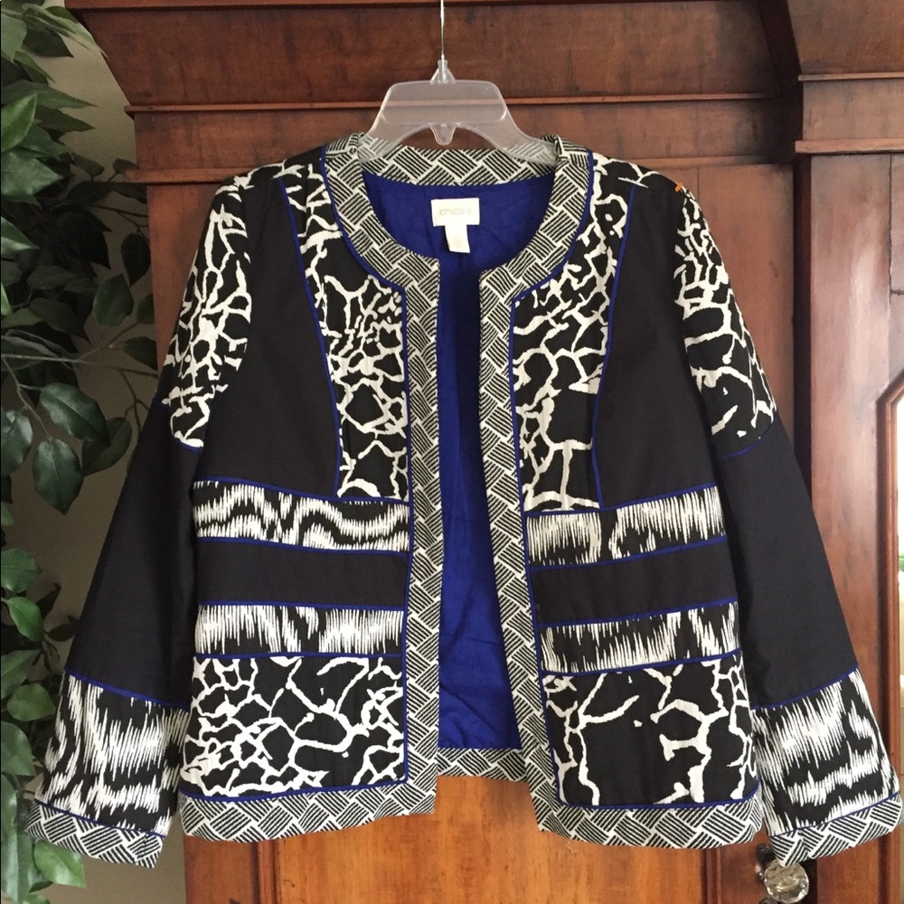 Chico’s Sz 2 (12/14) Jacket Lined